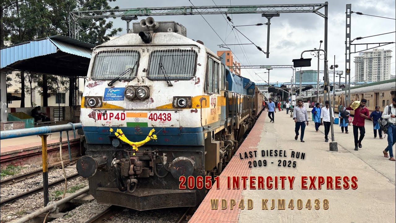 20651 Inter City Express' last diesel run! Ride behind an EMD - KJM WDP4D 40438 🔥 - Uncut Edition