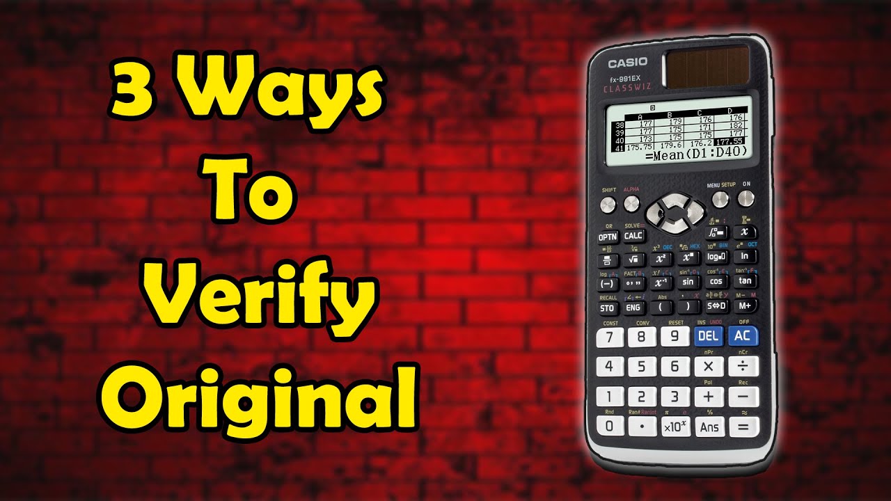 How to Check Original Casio fx-991 Ex Calculator | Authentication Check