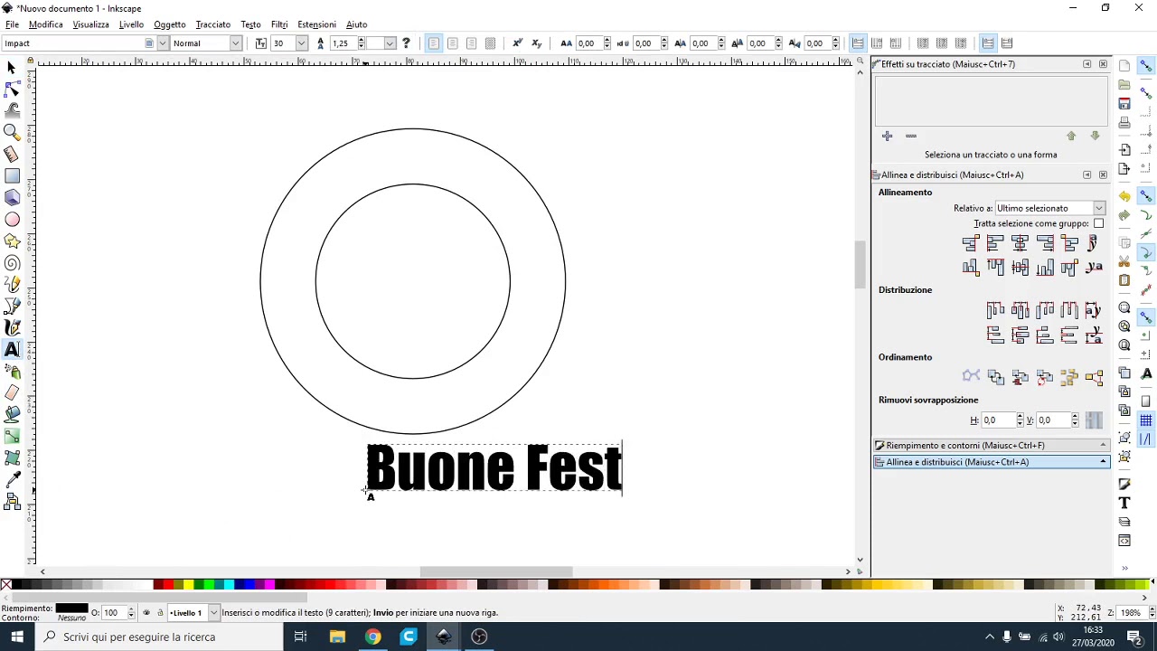 Tutorial Inkscape Ita- Testo su tracciato