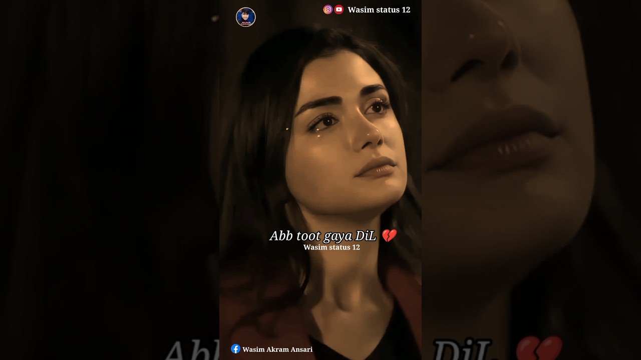 Ab tut gaya dil toh bawal kya kare 💔|| very sad status || #heartbroken #sad #shayari #poetry #short