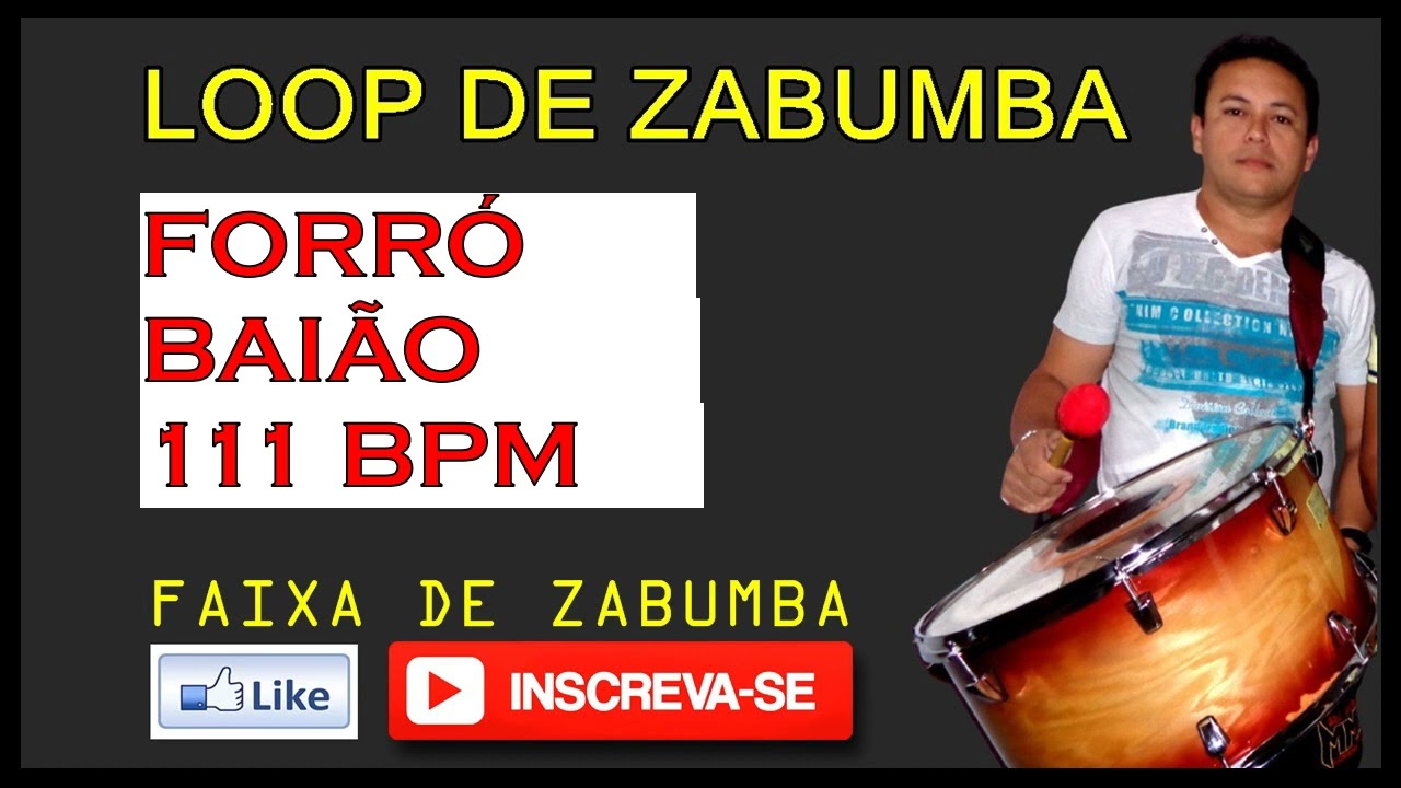LOOP DE FORR&Oacute; BAI&Atilde;O NA ZABUMBA 111 BPM /ESTUDO /ENSAIO/ SANFONEIRO/ GAITEIRO/ TECLADISTA/ACORDEON.
