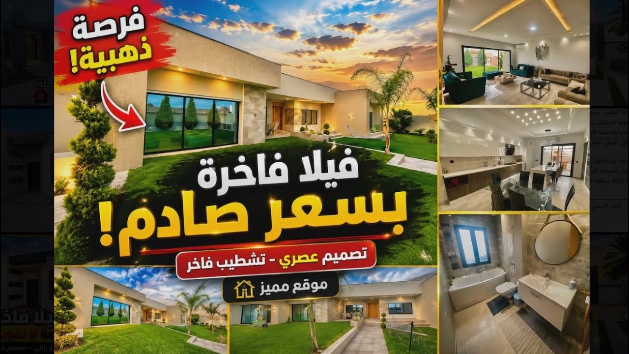 ‎فيــلا من أجمــل الفيـــلات في تونــس | شـوف 🇹🇳الفخــامة و الجمــال | حــاجة رائــعة #عقارات_وسام