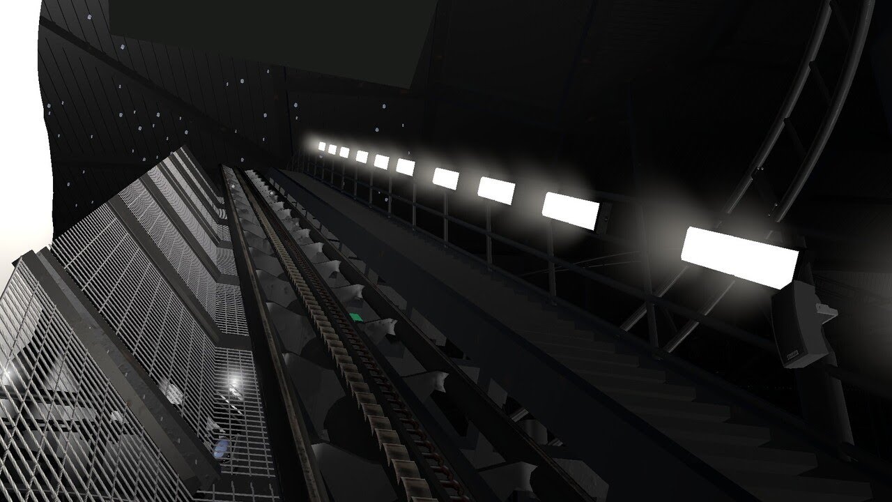 Space Voyage | NoLimits2 Roller Coaster Simulation | (WIP) Dark Vekoma Indoor MK-900 lights on