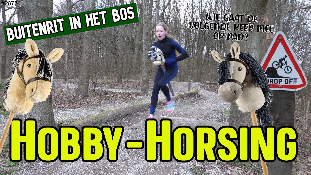 Hobby-Horsing in het BOS. Allerlei OBSTAKELS en HINDERNISSEN genomen #stokpaard #hobby-horsing #2877