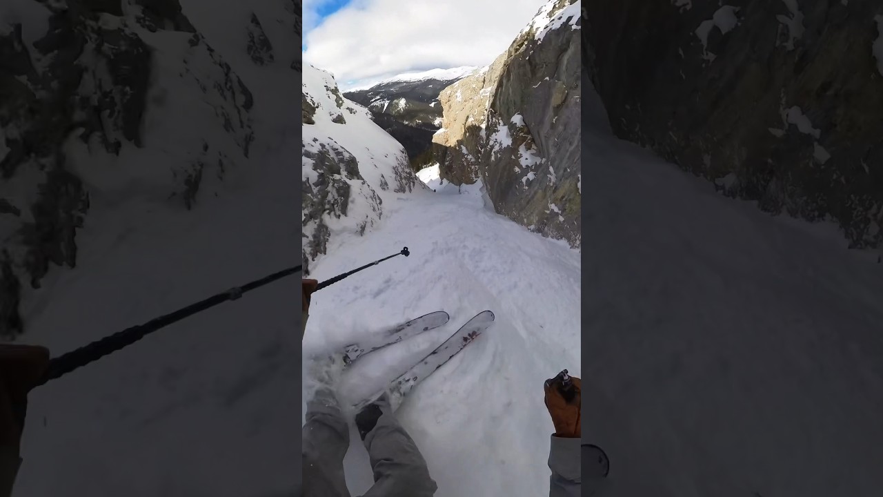 One of the coolest inbounds ski runs ever!
