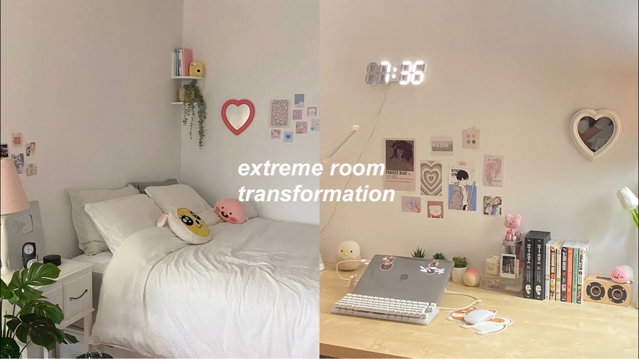 EXTREME room transformation + tour: aesthetic, pinterest, minimalistic inspired