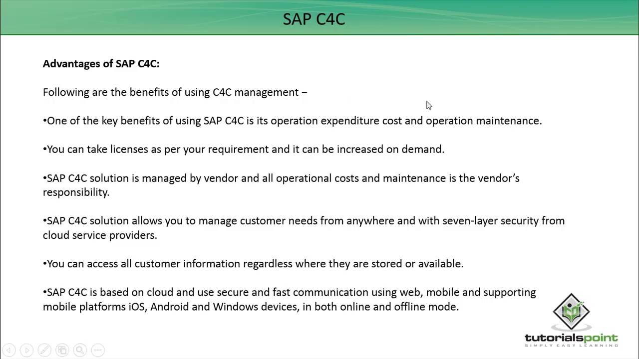SAP C4C - Overview