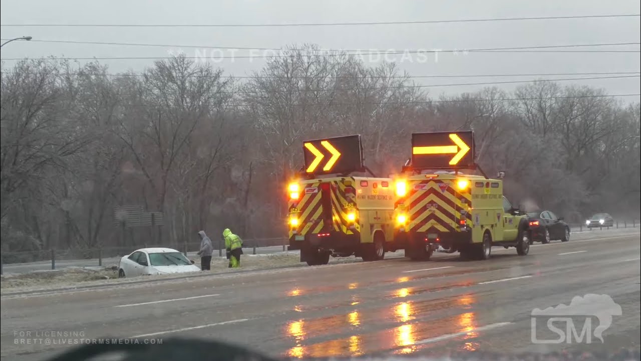 02-03-2022 Memphis, TN - Numerous Accidents I55 & I40 - Heavy Icing
