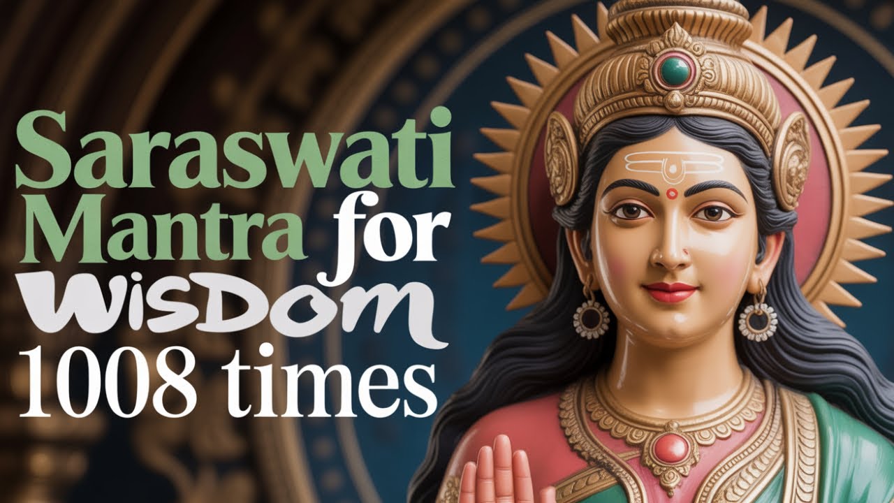 Om Aim Hreem Shreem Vagdevyei Saraswatyai Namaha 1008 Times | Saraswati Mantra for Wisdom
