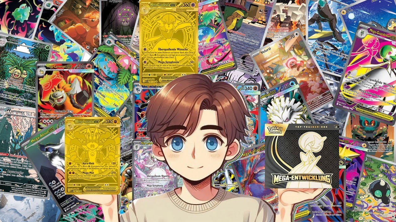 Opening der neuste Pokemon Top-Trainer-Box des neusten Pokemonset Mega Entwicklung