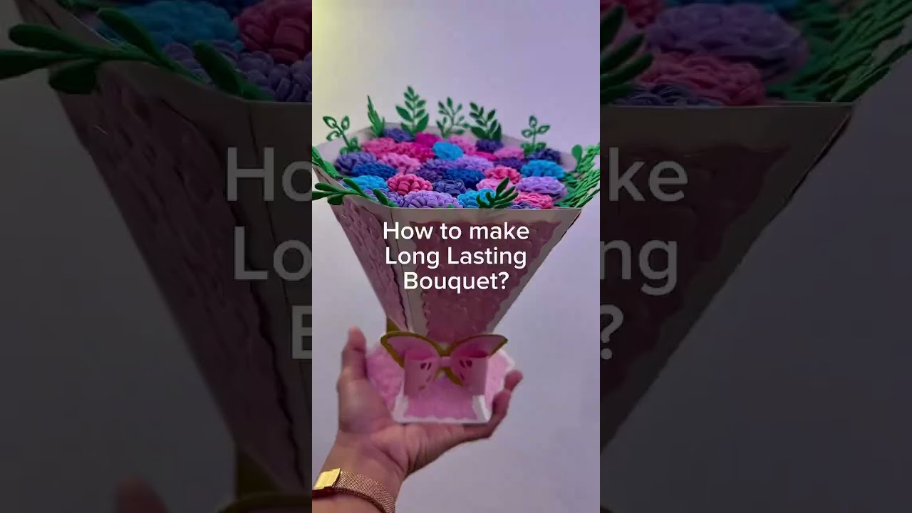 DIY Bouquet made from Specialty Boards and Foam Sheets #crafttutorial #ValentineGift