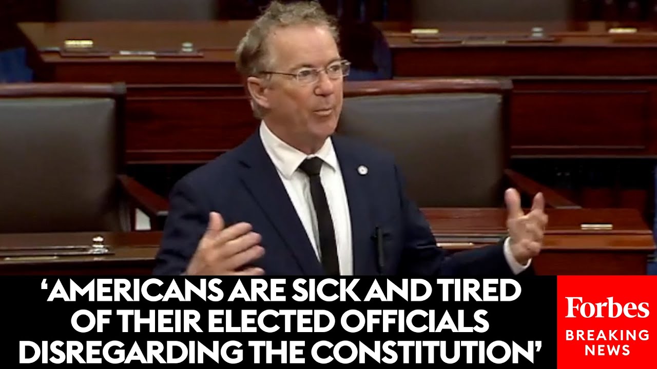 BREAKING NEWS: Rand Paul Calls Out Both Parties Over War Powers Resolution 'Hypocrisy'