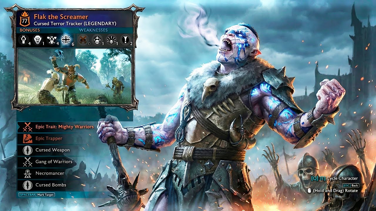 I created THIS HORROR in Shadow of War! The Screamer 👻