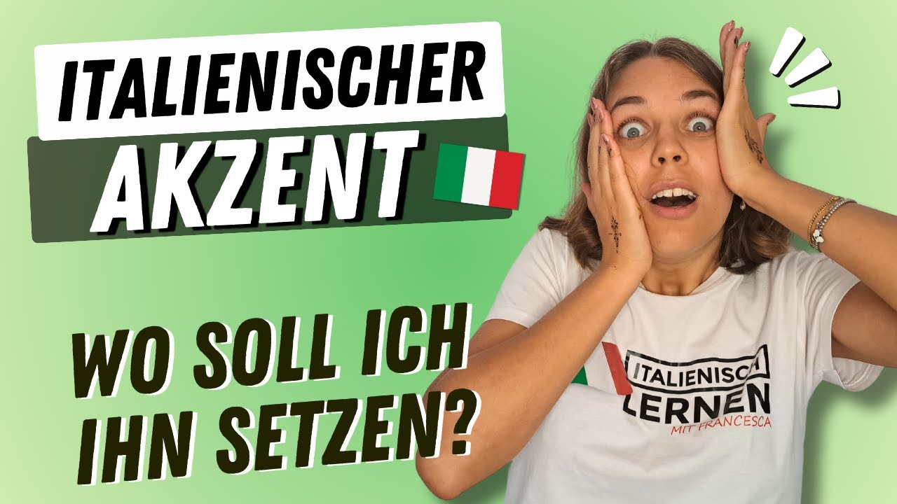 Italienischer ACCENTO: Praktische Techniken zur Verbesserung deiner Aussprache| Italienisch sprechen