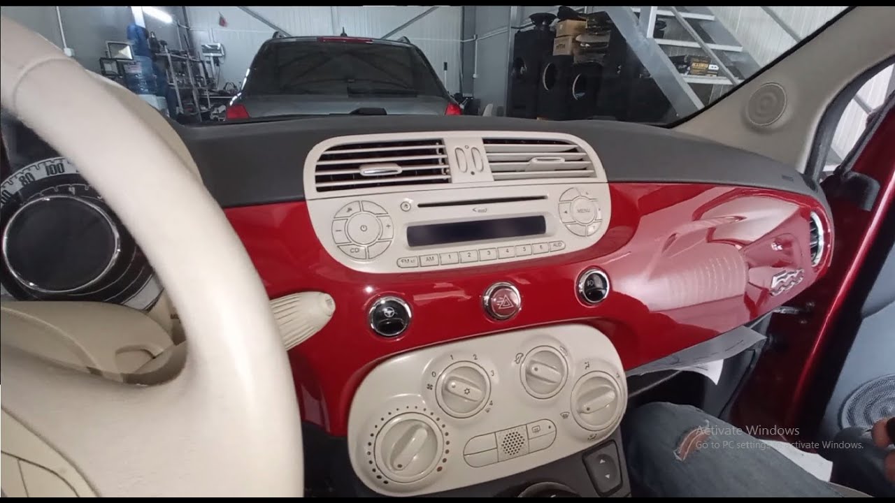 Fiat 500 Factory / Original Radio How To Remove / Removal