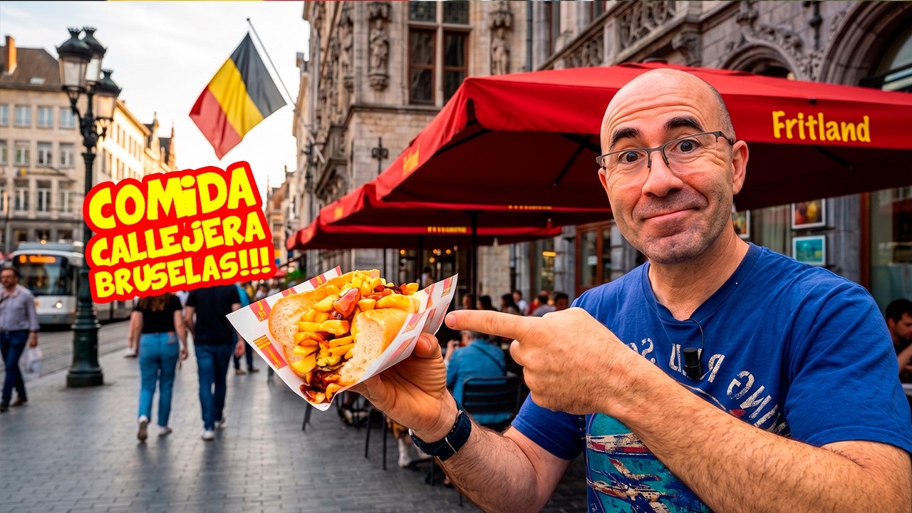la EXTRA&Ntilde;A COMIDA CALLEJERA de B&Eacute;LGICA... NO me lo esperaba 🧇🍔