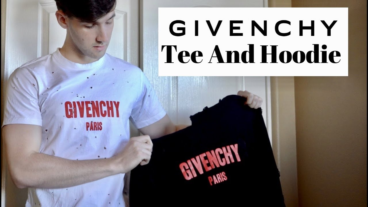 Givenchy Distressed HOODIE + TEE Review & Try On (Destroyed Sweater / Sweat Shirt)