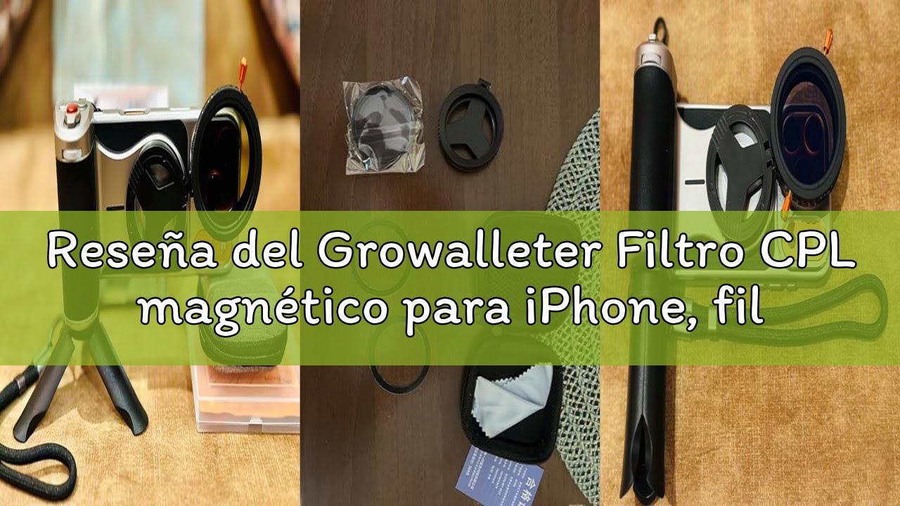 Rese&ntilde;a del Growalleter Filtro CPL magn&eacute;tico para iPhone, filtro polarizador giratorio con lente Star