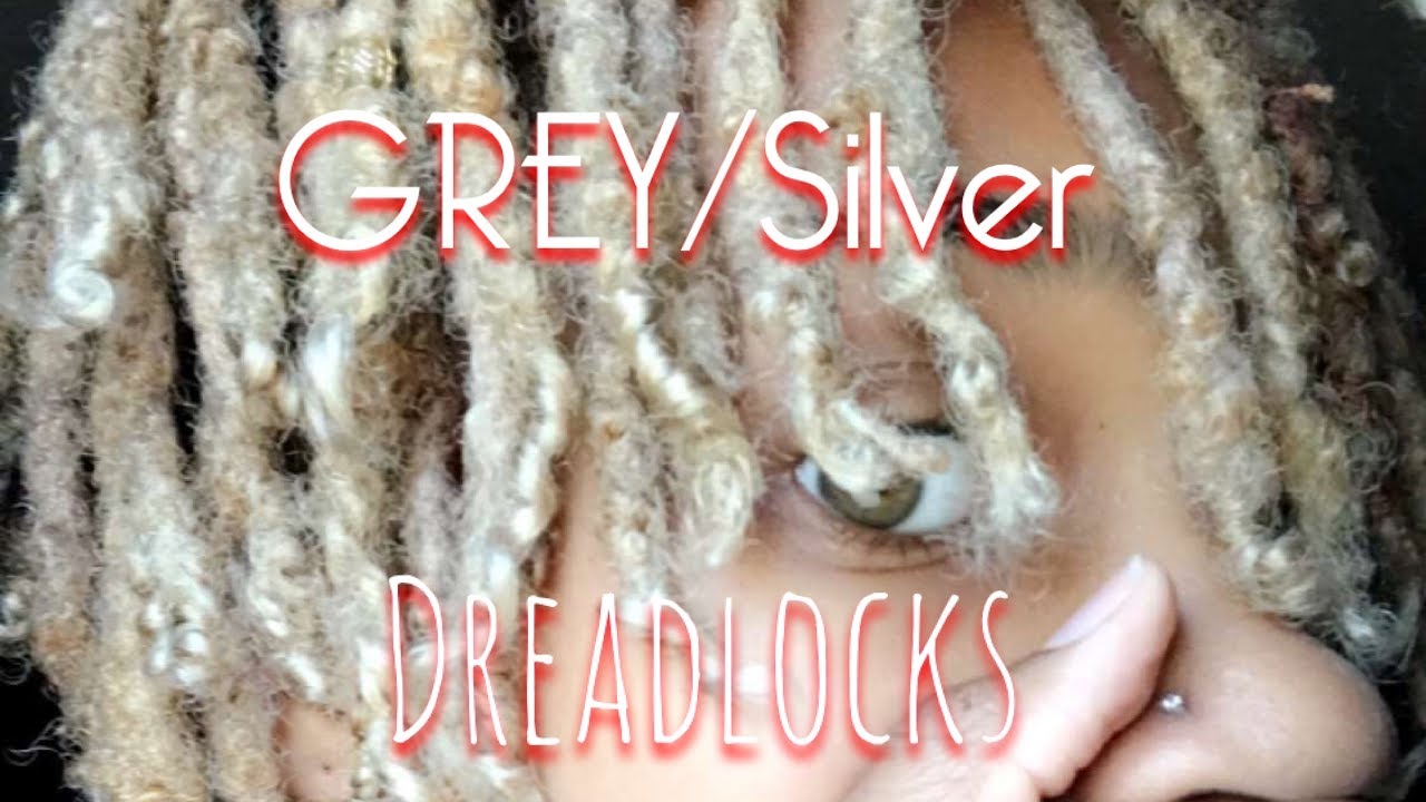 How I dyed My Dreadlocks GREY/SILVER‼️😨