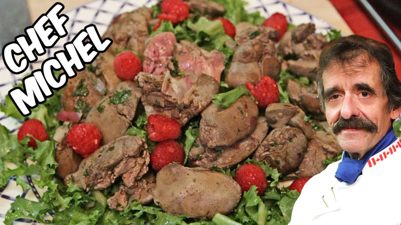 Salade ti&egrave;de de foies de volaille