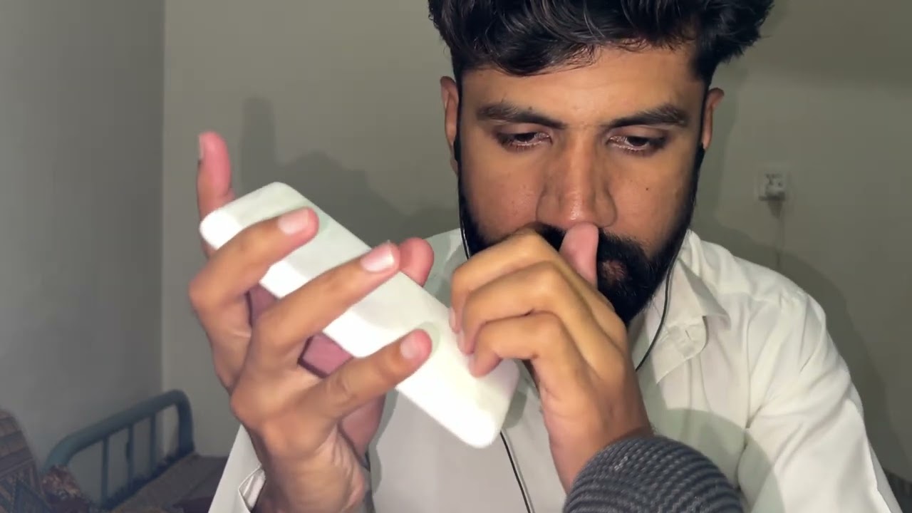 ASMR - Spit painting With Mouth 👄 Sounds Tingles & Trigger For relaxation 