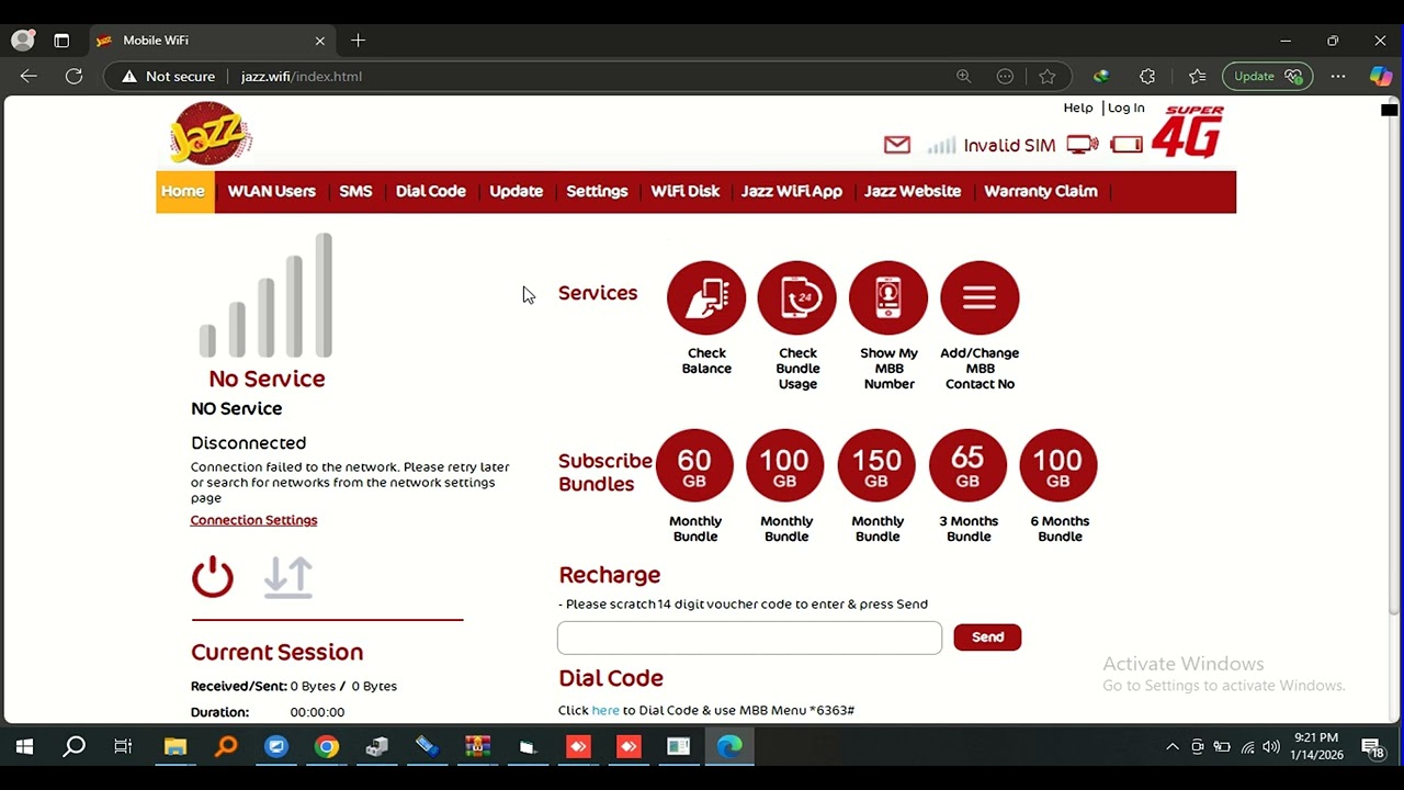 Jazz MF673-22 Unlock Method | All SIM Working | No Service Problem Fix | 100% Tested