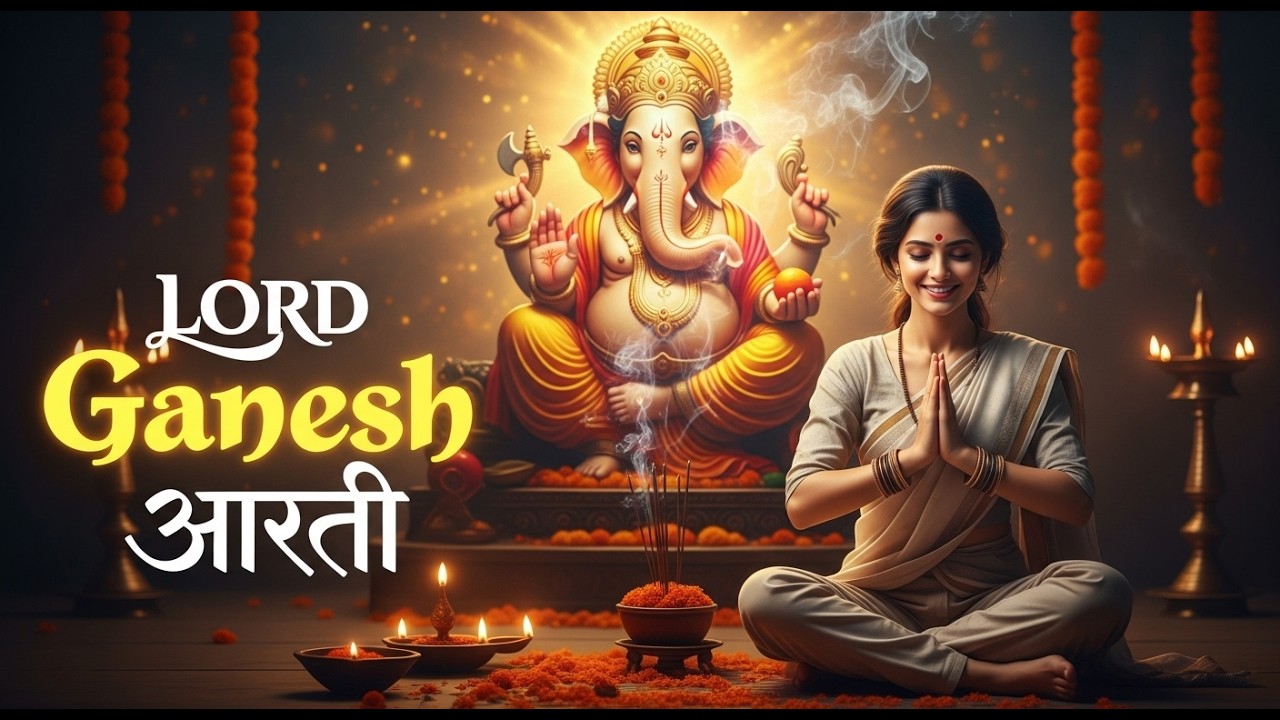 Lord Ganesh Aarti | Om Jai Ganesh Deva | Peaceful Ganpati Bhajan for Daily Prayer I Ganesh Aarti