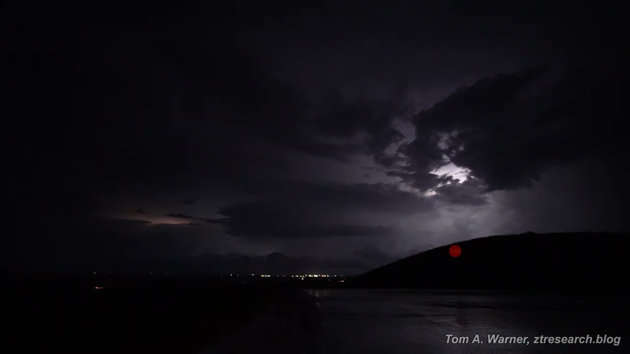 Non-Stop Lightning over Wall, South Dakota, 2025-08-15