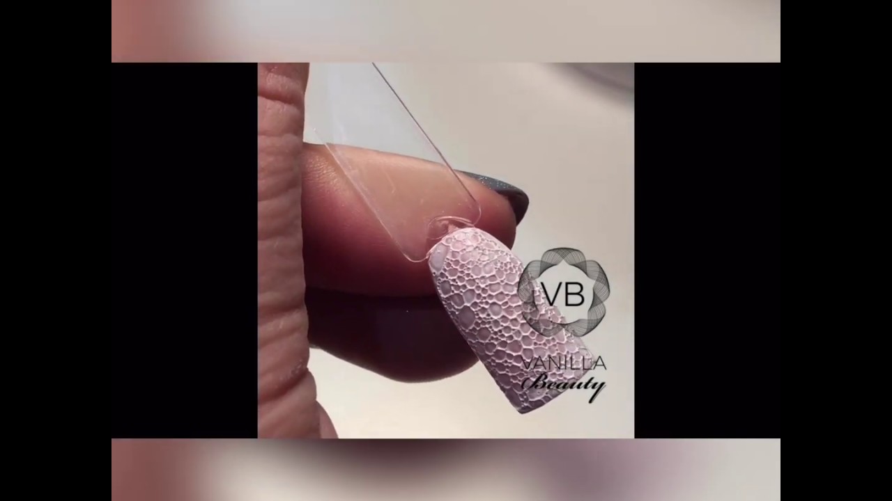 Easy Lace Effect Nail Designs Using Soap Bubbles