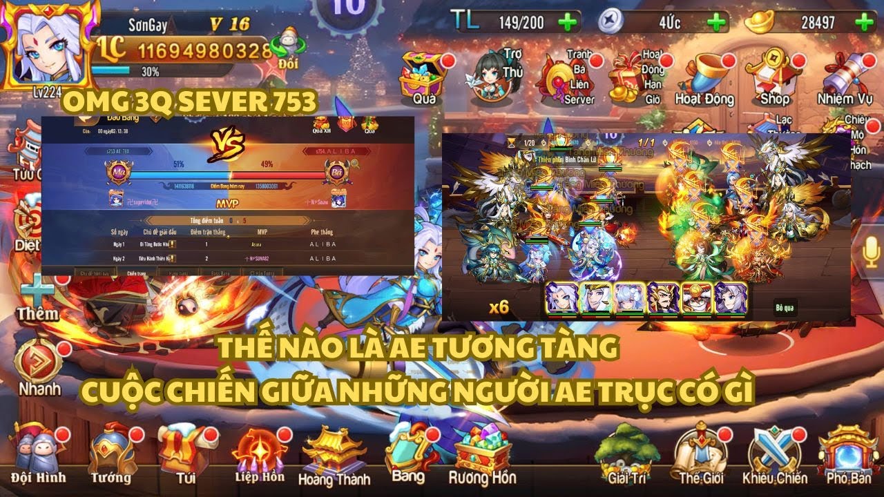 OMG 3Q 753 LẠI MỘT MÙA BANG CHIẾN VÀ NHỮNG MÀN PK NẢY LỬA GIỮA AE MỘT NHÀ TRỤC 748 VÀ TRỤC 764