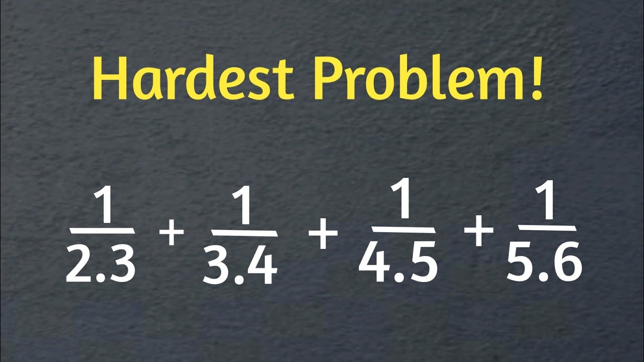 Hardest Math Olympiad Problem In the World | Algebra | Maths