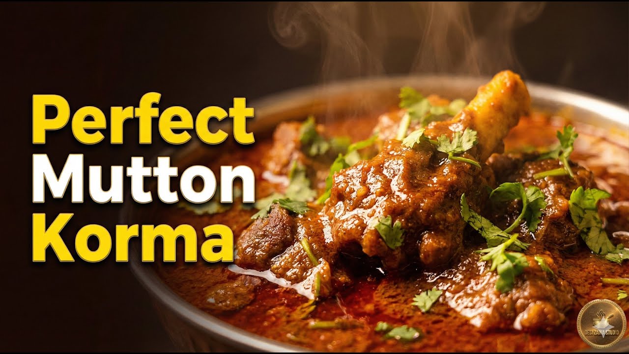 Perfect Mutton Korma Recipe 😋 | Ghar Jaisa Taste | Easy Desi Style