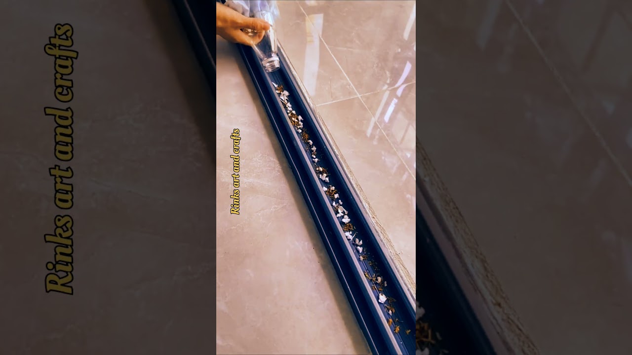 Easy way to clean window track at home using two simple things😀 