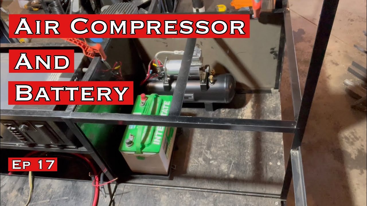 Installing Air Compressor, Battery Tray, and Disconnect! Ep 17