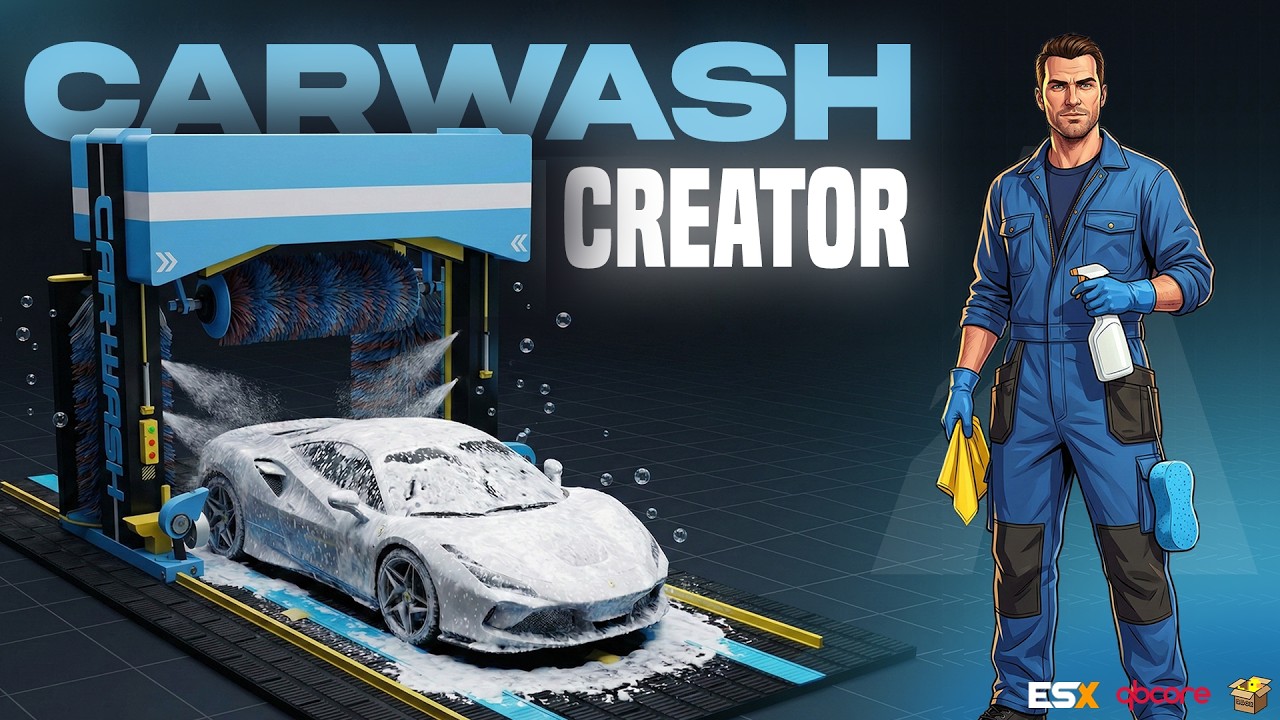 🚿 This FiveM Car Wash Script Changes Business RP Forever | Owner System, Stock & Multiplayer Washing
