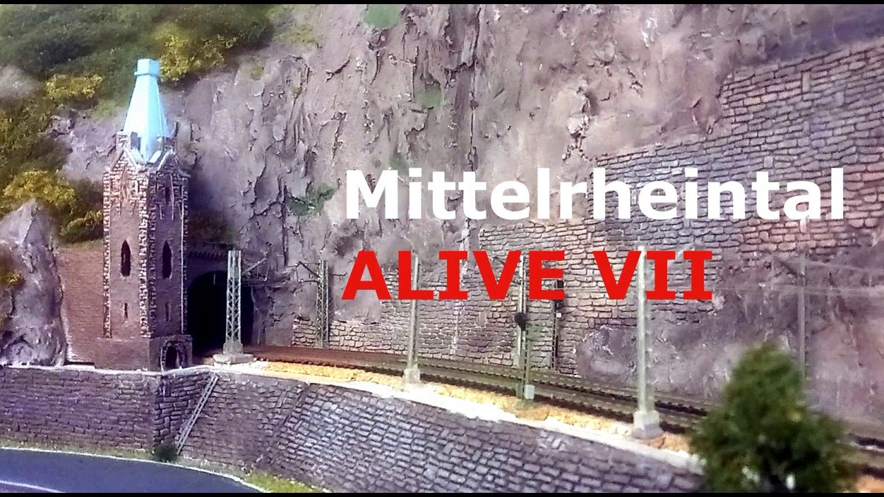 Mittelrheintal VII - Modelleisenbahn 7m² voll N