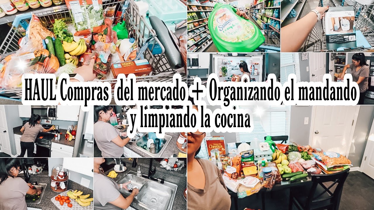 🌟NEW🌟 HAUL Mis compras del mandado🍓🍏🍅🥚 + Rutina de limpieza de la cocina 🧹 y organizando el mandado.