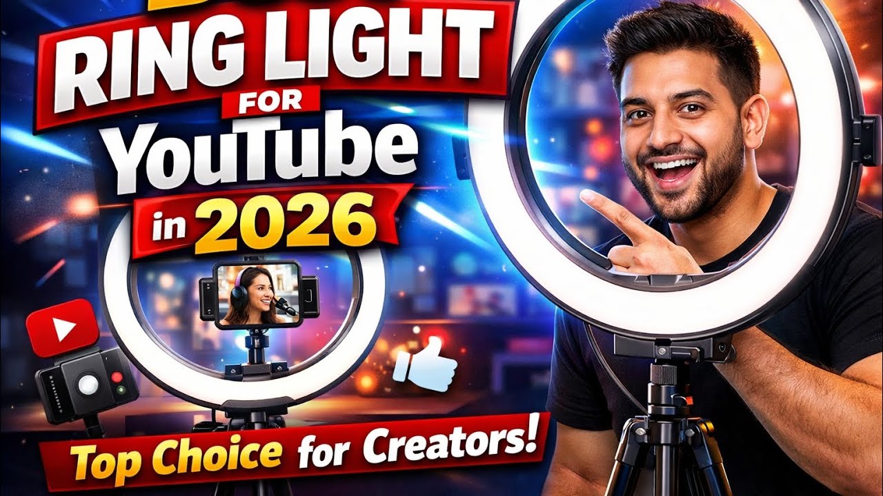 Best Ring Light for YouTube in 2026 🔥|Top Choice for Creator's 🤔