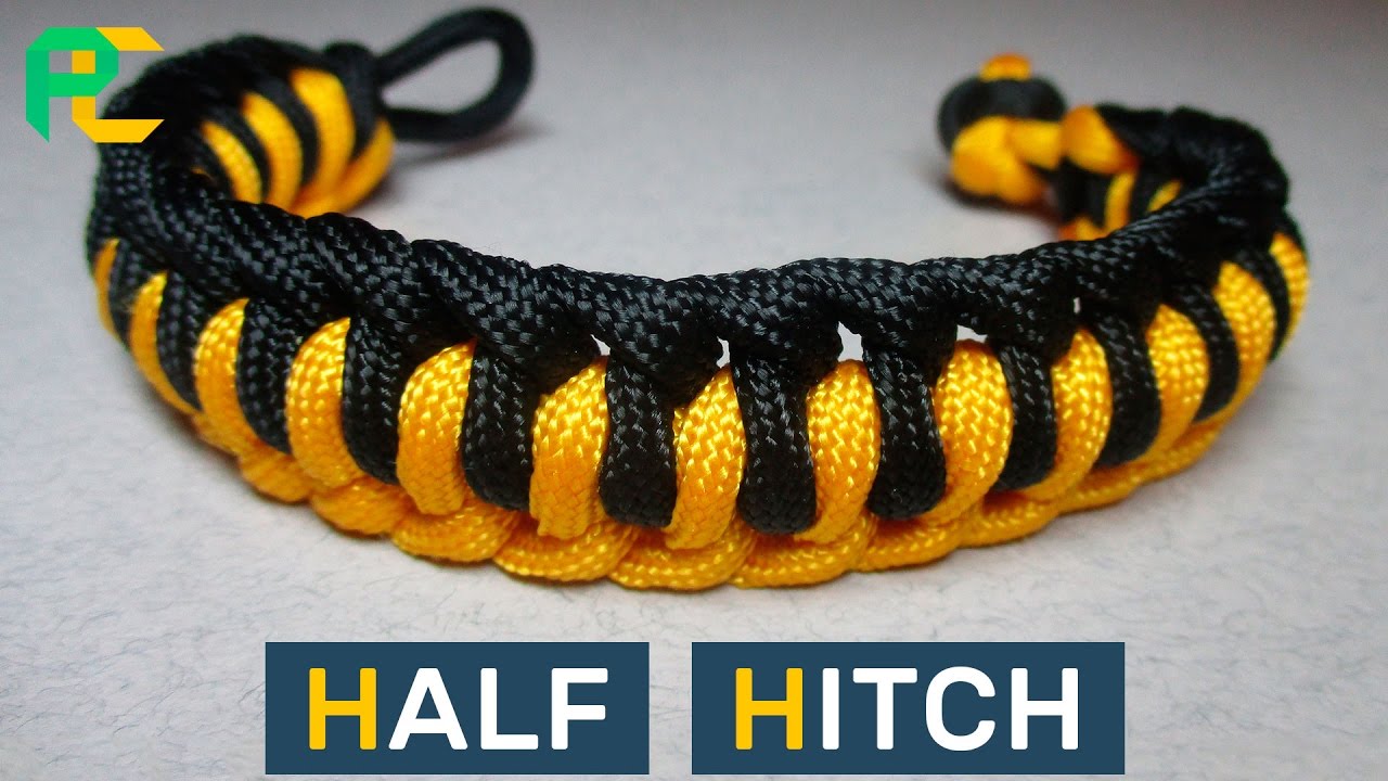 Half Hitch Paracord Bracelet without buckle