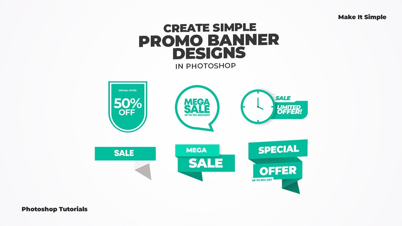 Photoshop Tutorial: Simple Promo Banner Designs (FREE PSD)