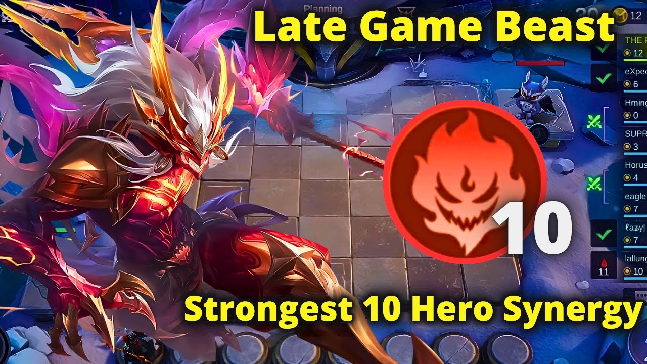 10 Active Emberlord Unstoppable Moskov Late Game Boss | MLBB MAGIC CHESS BEST SYNERGY COMBO TERKUAT