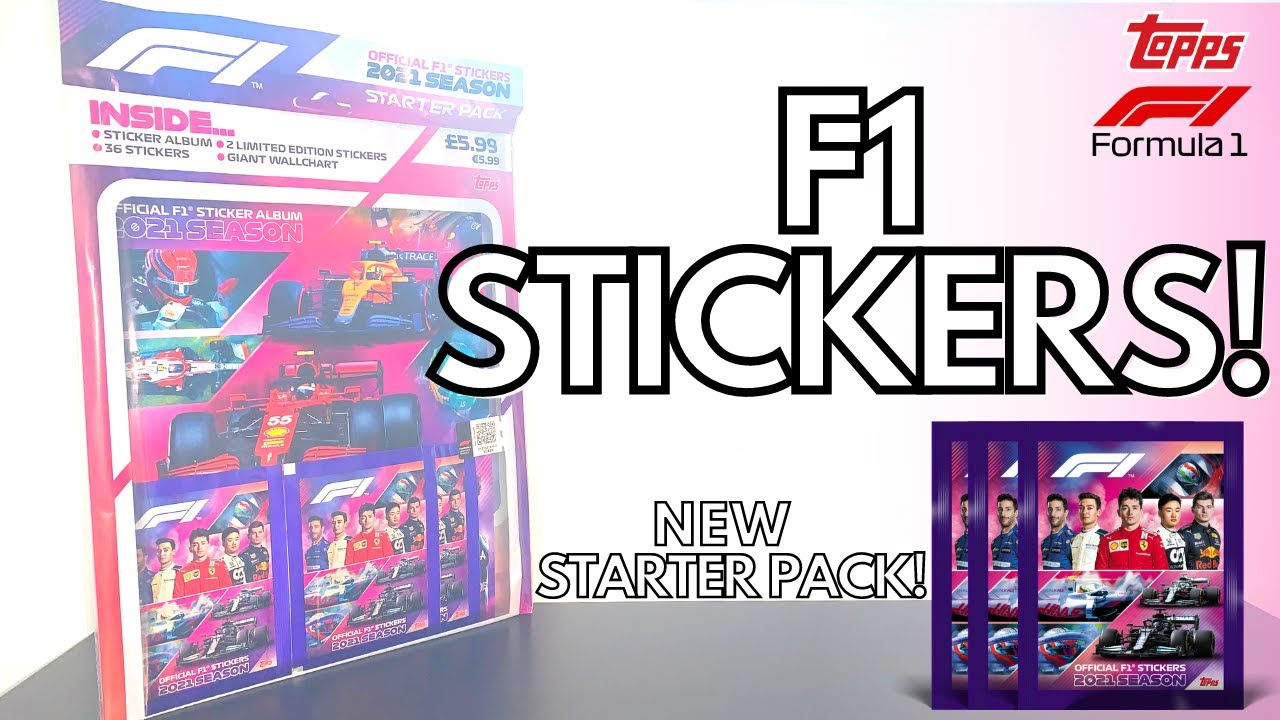 NEW FORMULA 1 2021 STICKERS! | Topps F1 2021 Official Sticker Collection | STARTER PACK OPENING!