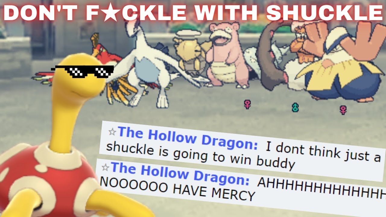 Don't F★ckle with Shuckle: EPIC Pokemon Showdown Shuckle SWEEP?!?!?! Funny Pokemon Showdown Sweep