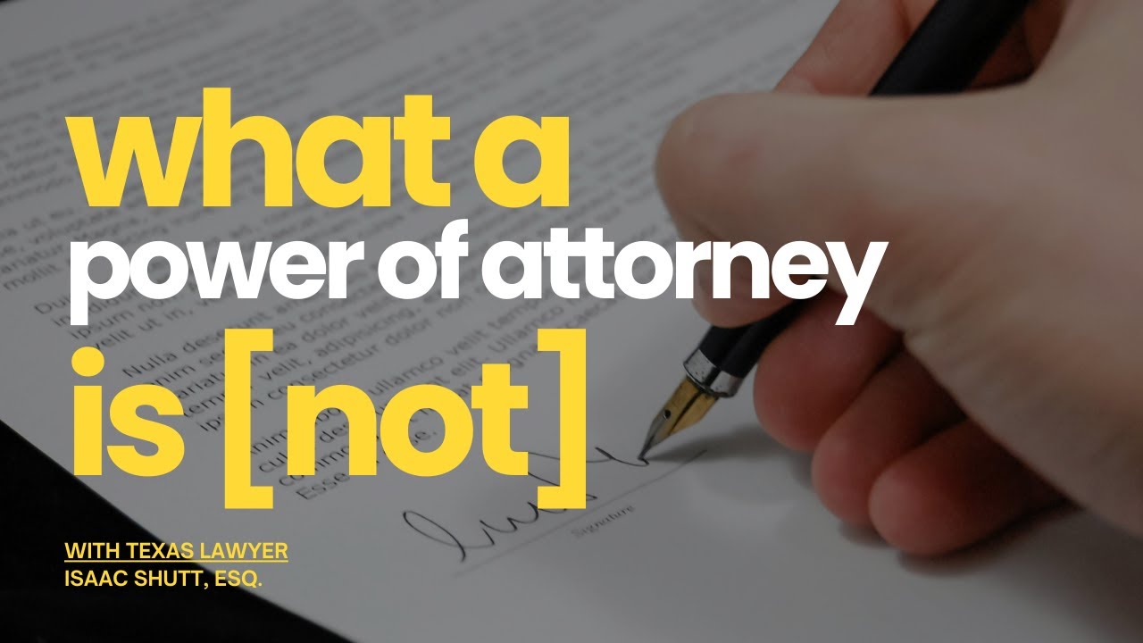 Texas Durable General Power of Attorney: What you must know about financial POA (by an attorney!)