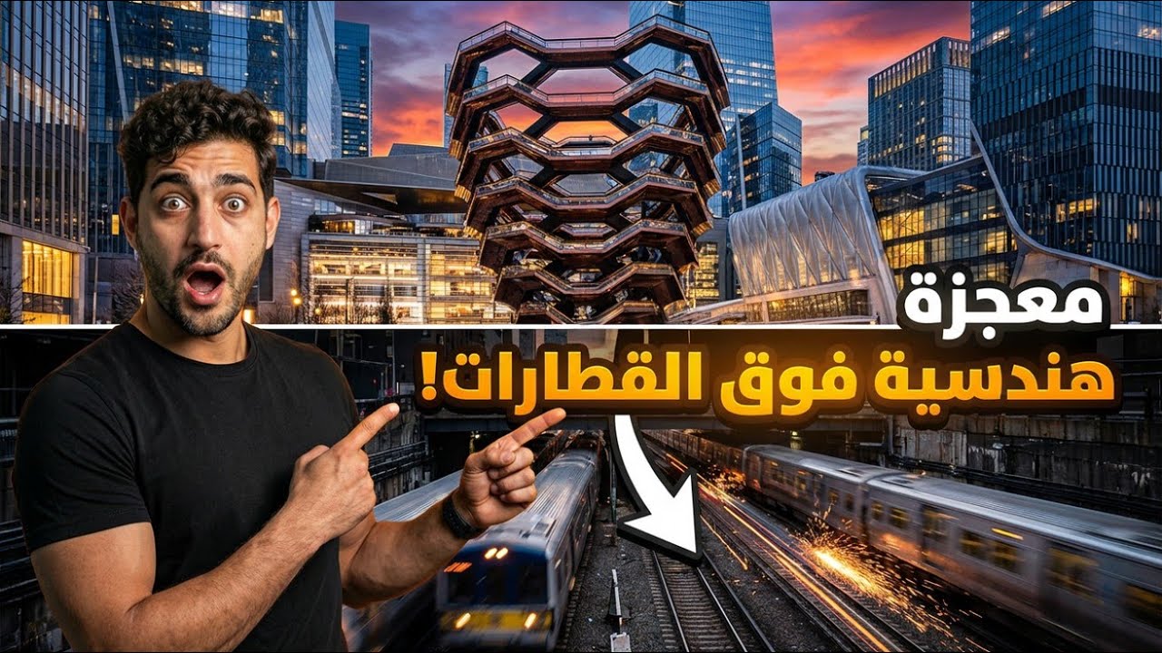 كيف تم بناء حي كامل فوق سكة قطارات تعمل 24/7 - نيويورك!