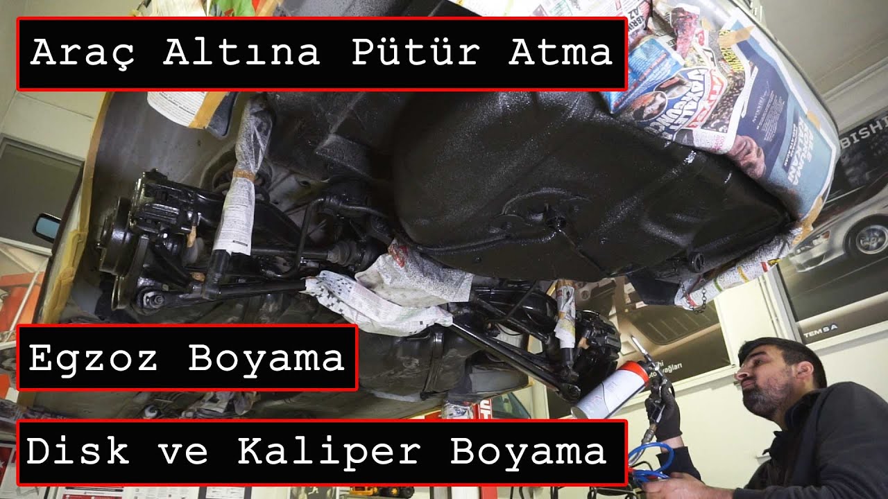 Ara&ccedil; Altına P&uuml;t&uuml;r Atma Egzoz Boyama Kaliper ve Disk Boyama Hammerite Pas &Uuml;st&uuml; Boya Dayson P&uuml;t&uuml;r Atma