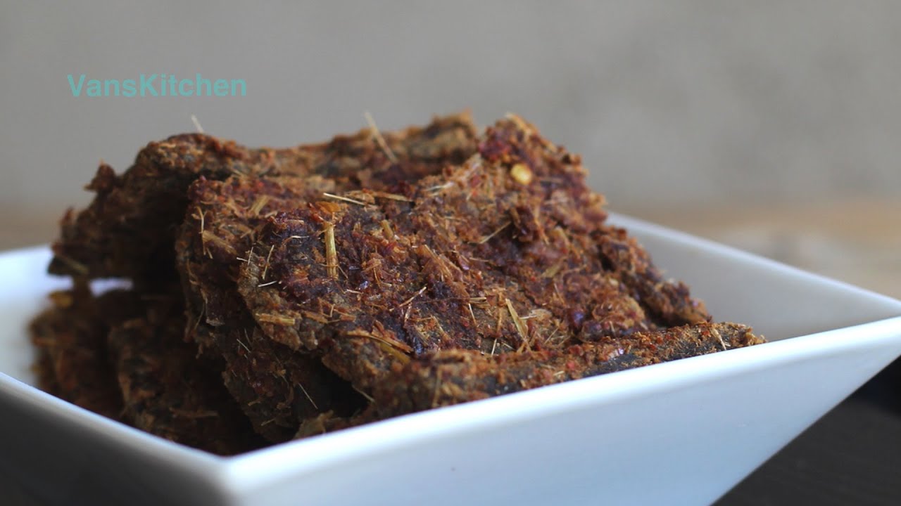 Vietnamese lemongrass beef jerky (Khô bò)