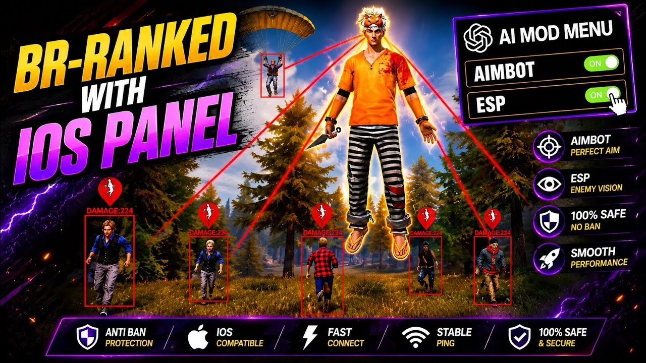 FREE FIRE PANEL AIMBOT || FREE FIRE PANEL FOR IOS || FF