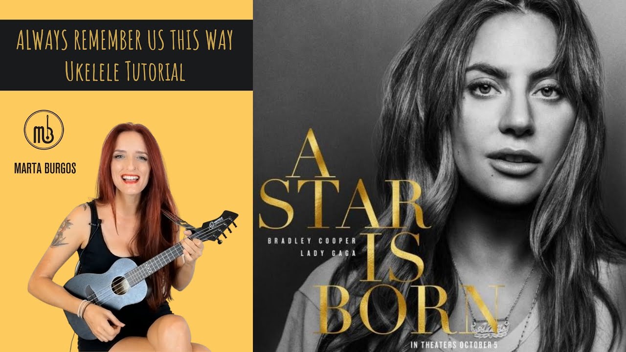 UKELELE⭐LADY GAGA⭐Always remember us this way | TUTORIAL