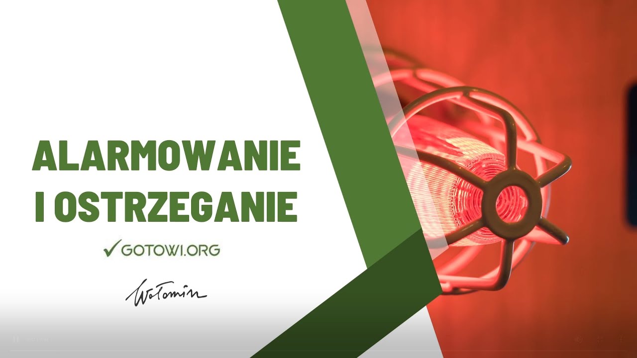 🚨 Alarmowanie i ostrzeganie - jak być przygotowanym na zagrożenia lub sytuacje awaryjne? ⚠